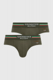 Aeronautica Militare Slip (2-pack) bărbați, culoarea verde