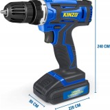Cumpara ieftin Masina de Gaurit si Insurubat fara Fir Kinzo Powertools, 14.4V, 1300mAh, Baterie, 1250 rpm, Albastru/Negru