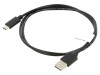 Cablu USB 2.0 A la C aurit 1m negru Fire: Cu, Lanberg