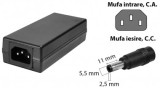Sursa 15.0V 1A 2.5x5.5mm