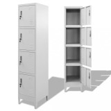 VidaXL Dulap vestiar cu 4 compartimente 38x45x180 cm