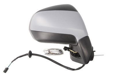 Oglinda usa exterioara Peugeot 3008, 08.2009-09.2016; 5008, 10.2009-04.2017, partea Dreapta, reglare electrica; capac cromat; incalzit; sticla convex foto