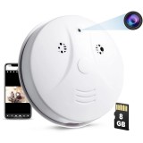 Camera Spion Detector de fum iUni D101, 8GB, Wi-Fi, Vizualizare 4K