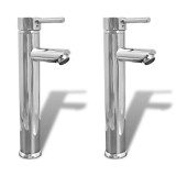 Cumpara ieftin Baterie baie robinete cu monocomanda, 2 buc., crom