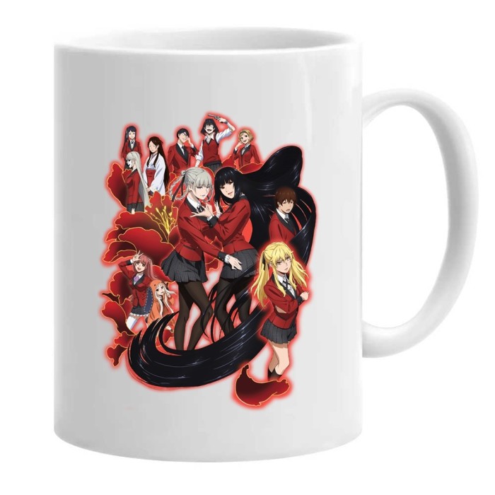 Cana alba personalizata anime kakegurui, INOVATIX&reg;. 330 ml