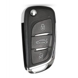 Carcasa Cheie Peugeot, 3 But, cu loc pentru baterie, HU83