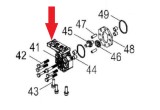 Capac pompa ulei RURIS PSDL600-41, pentru despicatoarele de lemne Ruris DL 600, Gigant SL 600, LM60