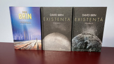 LOT carti David Brin - Postasul + Existenta 2 volume , editura Paladin , NOI foto