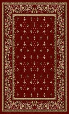Covor Model Bisericesc Lotos 15033-210, Marime 80 x 150 cm, Grena, Rosu, Inaltime Fir 8 mm, Antialergic, Polipropilena, Manastire, Biserica, Altar, Na foto