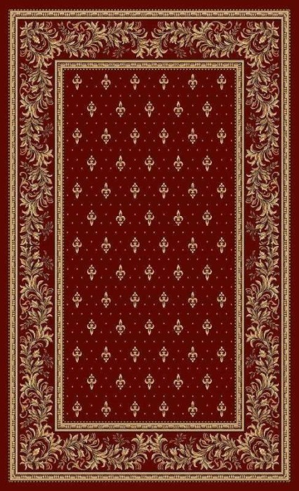 Covor Model Bisericesc Lotos 15033-210, Marime 80 x 150 cm, Grena, Rosu, Inaltime Fir 8 mm, Antialergic, Polipropilena, Manastire, Biserica, Altar, Na
