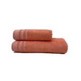 Set 2 Prosoape Linie Somon 50x100 si 70x140 cm (Bumbac 100%)