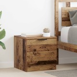 vidaXL Dulap de pat 2 pcs Lemn vechi 40 x 39 x 40cm Lemn compozit 880498