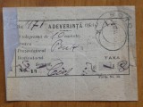 Cumpara ieftin Adeverinta de oficiu postal din Botosani , expediere telegrama , 1910