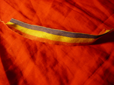 Panglica Tricolor - miniatura pt medalii ,L= 14cm foto