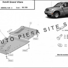 Scut metalic cutie + diferential Suzuki Grand Vitara fabricat incepand cu 2005 APS-00,159