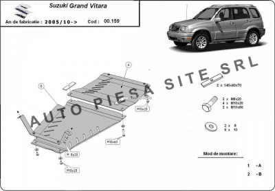 Scut metalic cutie + diferential Suzuki Grand Vitara fabricat incepand cu 2005 APS-00,159 foto