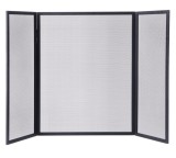 Cumpara ieftin Paravan semineu fier negru argintiu 95 x 61 cm