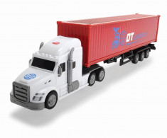 Camion container cu remorca Dickie DT Logistics 42 cm foto