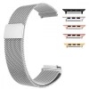 Curea metalica compatibila Apple Watch 9|8|7|6|5|4|3|2|1 Series, 49mm|45mm|44mm|42mm,Milanese Loop, Argintiu