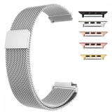 Curea metalica compatibila Apple Watch 9|8|7|6|5|4|3|2|1 Series, 49mm|45mm|44mm|42mm,Milanese Loop, Argintiu