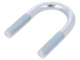 Bridă U oțel zinc 34mm pentru fixare țevi