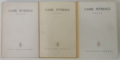 CAMIL PETRESCU , OPERE , VOLUMELE I - III , 1973 -1981 , EDITIE CARTONATA foto