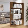 Bibliotecă/Separator cameră maro miere, 80x25x132 cm lemn pin