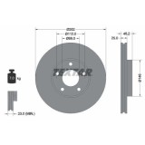 Set disc frana Vw Passat B5 (3b2) 08.96-12.01, Fata, 282X25mm, ventilat, TEXTAR