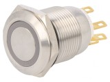 Comutator anti-vandalism roșu 24V IP65
