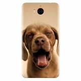 Husa silicon pentru Huawei Y6 2017, Cute Yawning Puppy