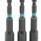 TOTAL - SET 3CHEI 8MM -1/4&quot; HEX - 65MM PowerTool TopQuality