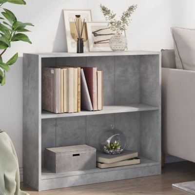 Gossi biblioteca, gri beton, 80 x 24 x 75 cm, pal foto