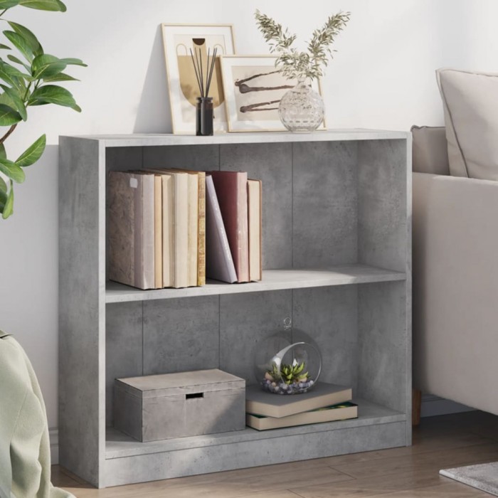 Gossi biblioteca, gri beton, 80 x 24 x 75 cm, pal