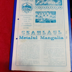 program Ceahlaul P.N. - Metalul Mangalia