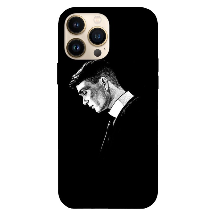 Husa compatibila cu Apple iPhone 15 Plus model Thomas Shelby, Silicon, TPU, Viceversa