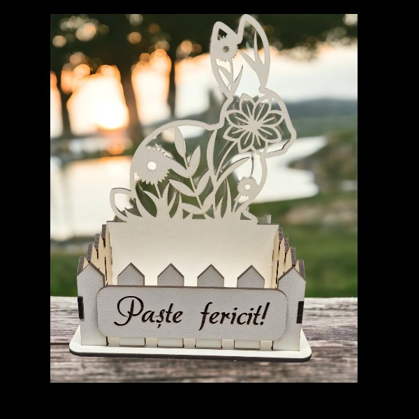 Cosulet iepuras, cu gardut, Paste Fericit