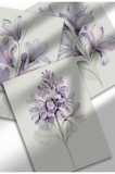 PF-SET1|Set de 3 postere cu flori pastelate, imprimeuri botanice pe p&acirc;nză &icirc;n acuarelă, artă murală florală minimalistă | 3 x A3 (29.7 x 42 cm) - PF-SE