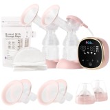 Cumpara ieftin Pompa de San Dubla Electrica, Sofia CONCEPT&reg;, Ultrasilentiosa, 4 Moduri, 9 Nivele, Afisaj Digital, Roz