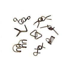 Set puzzle Brain Twister 8 jocuri din Metal, pentru copii si adolescenti, 392CUB