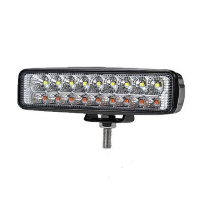 18 Led DRL, lumina de zi, lumina de lucru,Alb,Ambra,intermitente,lumina offroad, ATV, 54w 12/24V foto