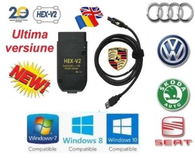 Tester auto Diagnoza auto VCDS Romana-Engleza VW AUDI SKODA SEAT 24.7 foto