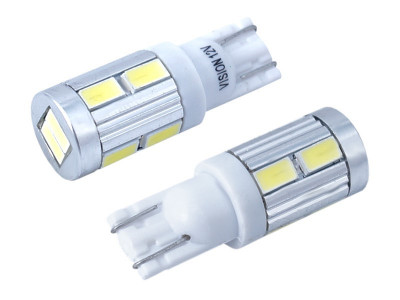 Bec Vision W5w (t10) 12v 10x 5730 Smd Led, Canbus, Alb, 2 Buc 58931 foto