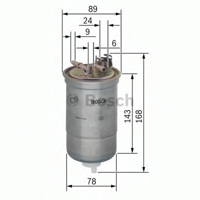 Filtru combustibil VW CADDY II Pick-up (9U7) (1996 - 2000) BOSCH 0 450 906 274
