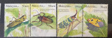 PC253 - Malaezia 2007 Fauna/ Insecte, serie MNH, 4v, Nestampilat