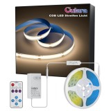 Banda LED COB OULARA 6M, Dimabila 10-100%, 24V, Telecomanda RF, Lumina Naturala 4000K
