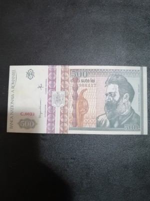 Bancnota CINCI SUTE LEI - 500 Lei - Decembrie 1992, circulata foto