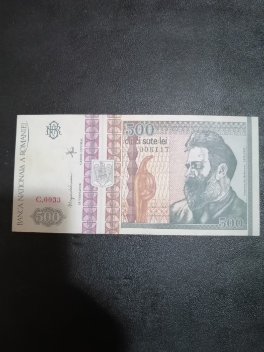 Bancnota CINCI SUTE LEI - 500 Lei - Decembrie 1992, circulata