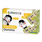 Cumpara ieftin Joc Domino din lemn -, zPersonaje, 45 piese