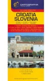 Croatia Slovenia - Harta