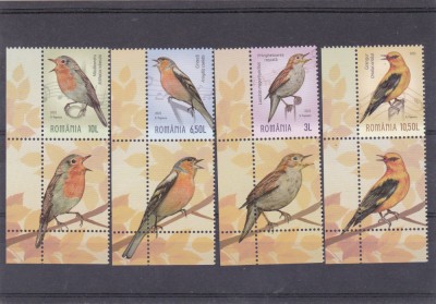 ROMANIA 2022 - PASARI CANTATOARE, VINIETA , MNH - LP 2391 foto